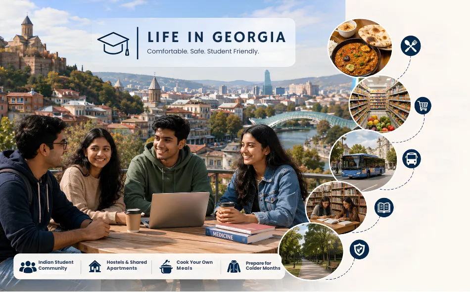 Lifestyle for Indian Students in Georgia